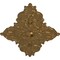 Ekena Millwork Melchor Diamond Ceiling Medallion (Canopies up to 4"), 67 1/4"W x 43 3/8"H x 4"ID x 2"P, Pale Gold CM70X43MLPAS - alternate 4